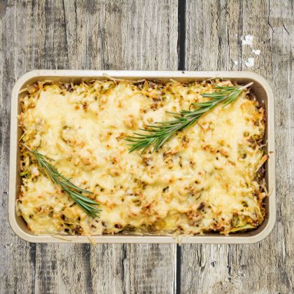 Casserole à faible teneur en glucides avec du chou pointu